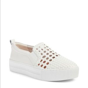 Halogen Baylee slip on platform sneaker white